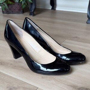 Calvin Klein Glossy Black Heels